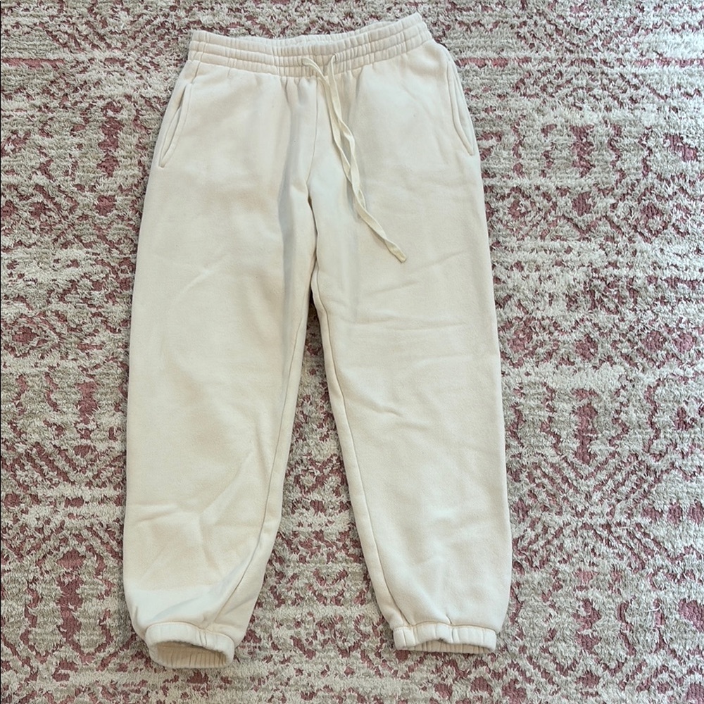 Cozy Cream Jogger Sweats